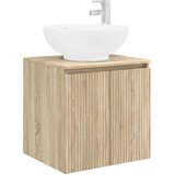 vidaXL Umivalnik s pritrditev na steno Sonoma hrast, (5000245231) | Shoptok.si