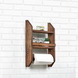 Hanah home kuhinjska polica Spice Rack & Towel Hanger, 48 x29 x10cm, Braon Cene
