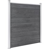  Vrtna ograda WPC 1737 x 186 cm siva | Eponuda.com