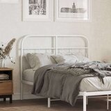 vidaXL Kovinsko vzglavje belo 120 cm | Shoptok.si