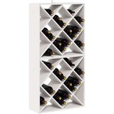  Stalak za vino 2 pcs Bijelo 62 x 25 x 62 cm Čvrsto borovo drvo | shoptok.hr