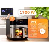 Berdsen velika friteza na vrući zrak 1700 W, 9,1 l, srebrna | shoptok.hr