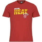 New Era Majice s kratkimi rokavi NBA ESSENTIALS TEE MIAMI HEAT Rdeča