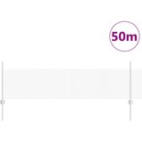 vidaXL varjena žična ograja z 22 U stebrički Srebrna 0.5x50 m Jeklo | Shoptok.si