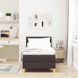  Krevet s opruga kutije Tamno smeđa 80 x 200 cm tkanina | shoptok.hr