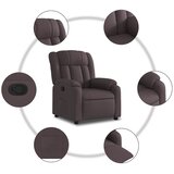 Naslonjač od tkanine tamnosmeđi | shoptok.hr