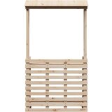 Vanjski barski stol s krovom 112 5 x 57 x 195 5 cm masivno drvo | shoptok.hr