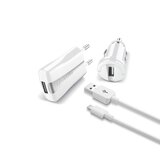 Cellular Line Set za punjenje 3u1, Lightning kabel, bijeli Cijene