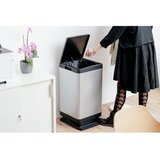 DEA HOME Plastičen koš za smeti s pedalom v srebrni barvi 80 l Tokyo – | Shoptok.si
