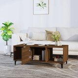  Stolić za kavu boja smeđeg hrasta 102x50x40cm konstruirano drvo | shoptok.hr