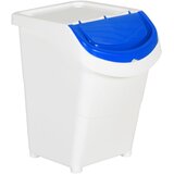  Složive kante za otpad s poklopcima 3 kom bijele PP 120 L | shoptok.hr
