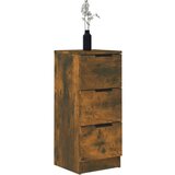 Komoda 2 kosa dimljeni hrast 30x30x70 cm konstruiran les, (20654422) | Shoptok.si