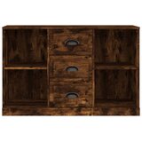  Komoda boja dimljenog hrasta 104,5 x 35,5 x 67,5 cm drvena | shoptok.hr