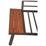 Garden Pleasure Siva vrtna sedežna garnitura iz masivnega akacijevega lesa za 4 osebe Theresa - | Shoptok.si