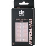 s-he colour&style french manicure rosé Veštački nokti 1 kom Cene