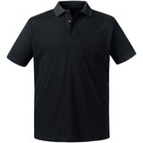 RUSSELL Czarna koszulka męska polo Pure Organic | shoptok.hr