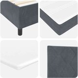 Box Spring Krevet s Madracem &amp LED Tamno Siva 80x200 cm Baršun | shoptok.hr
