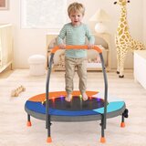 Igrače in hobi Otroški trampolin Ø90 cm z LED osvetlitvijo, ročajem in torbo za prenašanje, mini trampolin u