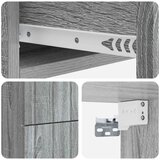  Stenski nočni omarici 2 pcs Siva Sonoma 33 x 34,5 x 43 cm, (5000209734) | Shoptok.si