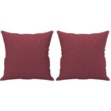  Dvosjed s ukrasnim jastucima boja vina 140 cm od tkanine | Eponuda.com
