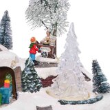 vidaXL božićna dekoracija za stol Šareni 23.5 x 16 x 18.5 cm Smola | shoptok.hr