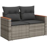 12-dijelni set vrtnih sofa od poliratana s jastucima sivi | shoptok.hr