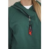 Kesi Tunic with zipper on hood Oversize green | shoptok.hr