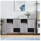 vidaXL Komoda 2 kosa siva sonoma inzenirski les | Shoptok.si