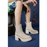 Riccon Esgaleth Women's Boots 00121410 Beige Suede