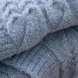 Bianca Modra pletena odeja 150x200 cm Cable Knit – | Shoptok.si