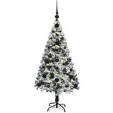 vidaXL Umestno božično drevo Zelena 120 cm PVC, jeklo in plastika | Shoptok.si