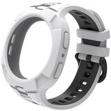 INF Združljiv s Samsung Galaxy Watch8 Classic TPU športni pas - integrirano ohišje, zračen White+Black, (5000079034) | Shoptok.si