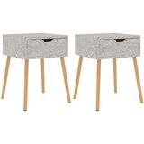  Noćni ormarići 2 kom boja betona 40x40x56 cm konstruirano drvo | shoptok.hr