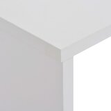  Barski stol s 2 stolne ploče bijeli 130 x 40 x 120 cm | Eponuda.com