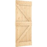  Drsna vrata s kompletom vodil 85x210 cm trdna borovina, (20999121) | Shoptok.si