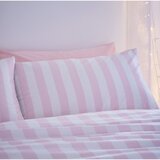 Sassy B Bijela/ružičasta posteljina za bračni krevet/za produženi krevet 230x220 cm Stripe Tease – | shoptok.hr