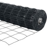 Euro ograda 0,4 x 50 m Željezo prekriveno PVC-om Siva | shoptok.hr