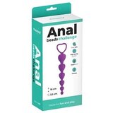  Analne kuglice od silikona u obliku Srca | Anal Beads Lila u