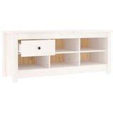 Ormarić za cipele bijeli 110 x 38 x 45,5 cm od masivne borovine | Eponuda.com