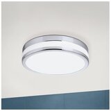 Eglo palermo plafonjera/1, Led, 11w, 950lm, ip44, prečnik 225, hrom/bela | Eponuda.com