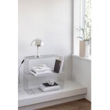 Mette Ditmer Denmark Kovinska stenska polica v sijajno srebrni barvi 70x30 cm Wire – | Shoptok.si