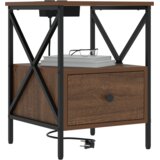 vidaXL Noćni ormar s ladicama 2 pcs Smeđi hrast 41.5 x 40.5 x 55 cm | shoptok.hr