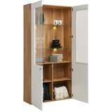 Mömax Vitrina Auris, Bela, Barva Hrasta | Shoptok.si