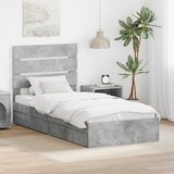  s od storage Betonski sivi 90 x 190 cm Konstruirano drvo | shoptok.hr