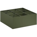  Vrtna saksija Maslinastozelena 100 x 100 x 30 cm Čelična vrata | shoptok.hr