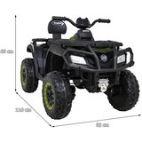 Lean Toys Otroški štirikolesnik 24V Quad XT 4X80W Zelena s snežnim plugom | Shoptok.si