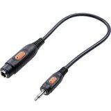 SpeaKa Professional JACK audio adapter 1x JACK, muški 3.5mm/1x JACK, ženski 6.35mm, crn | Eponuda.ba