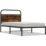 vidaXL Okvir kreveta bez madraca dimljena boja hrasta 100x190cm drveni | shoptok.hr