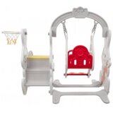  MamaKids ljuljačka s toboganom za djecu, sivo bijeli zeko | shoptok.hr