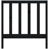  Uzglavlje za krevet crno 96 x 4 x 100 cm od masivne borovine | shoptok.hr